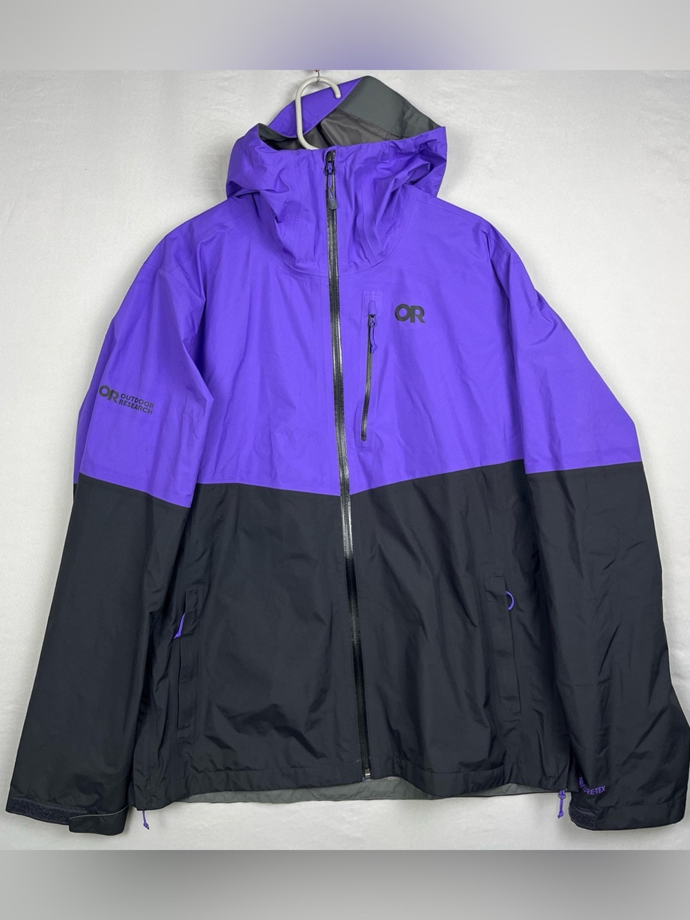Outdoor Research Foray II Waterproof Rain Jacket Gore-Tex GTX Purple Men’s XL